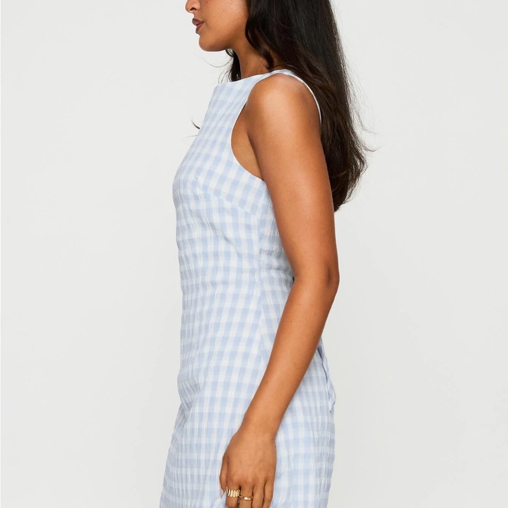 Princess Polly Blue and White Gingham Dress - Picture 6 of 8